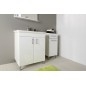 Aqualine Vega - Armoire avec panier, 400x780x310 mm, blanc VG078