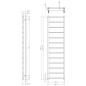 Sapho Metro Light - Corps de chauffe 400x1500 mm, 323 W, chrome IR447R