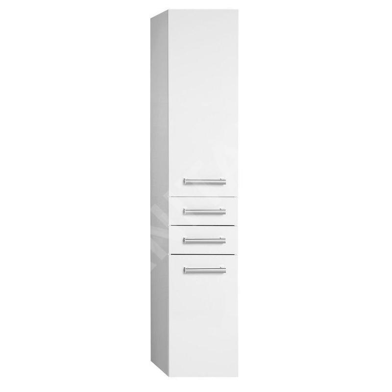 Aqualine Vega - Armoire suspendue avec panier 400x1840x310 mm, blanc VG180