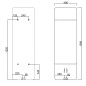 Sapho Tabella - Corps de chauffe 490x1590 mm, 734 W,  anthracite mat MI1547