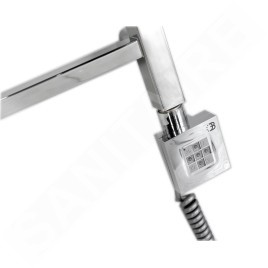 Sapho KTX - Tige de chauffage électrique avec thermostat, 200 W, chrome KTX-C-200