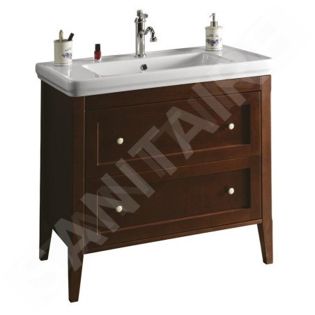 Sapho Cross - Meuble pour lavabo 85x81x47 cm, acajou CR091