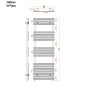 Sapho Jalousi - Corps de chauffe 600x1500 mm, 900 W, blanc 1801-09 Sapho Jalousi - Corps de chauffe 600x1500 mm, 900 W, blanc 1801-09