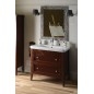 Sapho Cross - Meuble pour lavabo 85x81x47 cm, acajou CR091