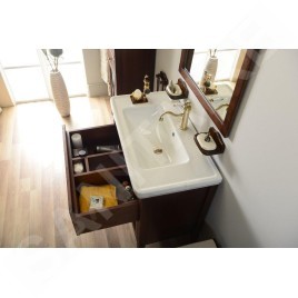 Sapho Cross - Meuble pour lavabo 85x81x47 cm, acajou CR091