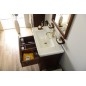 Sapho Cross - Meuble pour lavabo 85x81x47 cm, acajou CR091