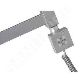 Sapho KTX - Barre chauffante électrique avec thermostat, 800 W, argent KTX-S-800