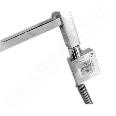 Sapho KTX - Tige de chauffage électrique avec thermostat, 800 W, chrome KTX-C-800
