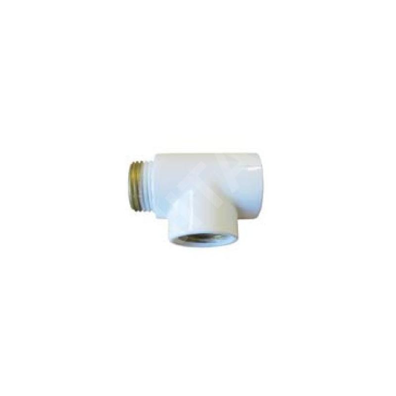 Zehnder Accessoires - Pièce en T, courte, DBM, blanche 853111