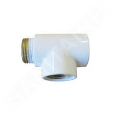 Zehnder Accessoires - Pièce en T, courte, DBM, blanche 853111