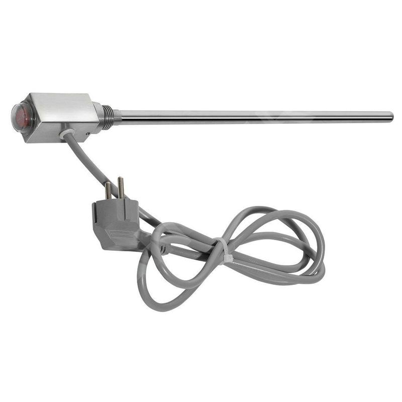 Sapho Caruso - Barre chauffante 300 W, acier inoxydable brossé NR921 Sapho Caruso - Barre chauffante 300 W, acier inoxydable brossé NR921