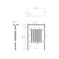 Sapho Singl - Corps de chauffe Cork 675x960 mm, 12 W, chrome/blanc RE104