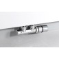 Sapho Twin - Jeu de raccordement thermostatique de robinets, raccordement central, version droite, chrome CP3010