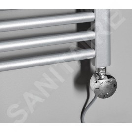 Aqualine Tiges de chauffage - Tige de chauffage électrique avec thermostat, câble direct, 600W, chromé LT67446