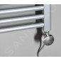 Aqualine Tiges de chauffage - Tige de chauffage électrique avec thermostat, câble direct, 600W, chromé LT67446