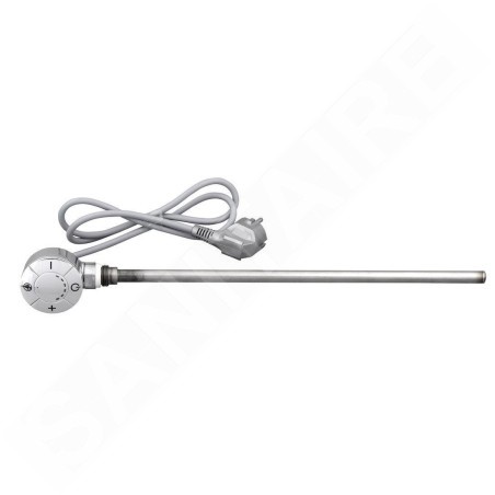 Aqualine Tiges de chauffage - Tige de chauffage électrique avec thermostat, câble direct, chrome LT67444
