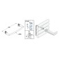 Aqualine Accessoires - Porte-serviettes pour éléments chauffants 330 mm, blanc IDO-40