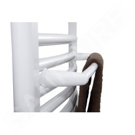 Aqualine Accessoires - Porte-serviettes pour éléments chauffants 330 mm, blanc IDO-40