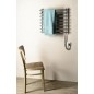 Aqualine Chauffage - Porte-serviettes électrique, 570x465 mm, gris aluminium/métallique SU210A