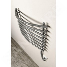 Aqualine Chauffage - Porte-serviettes électrique, 570x465 mm, gris aluminium/métallique SU210A