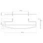 Sapho Accessoires - Porte-serviettes, longueur 600 mm, chrome 1306-09N