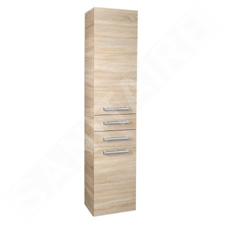 Aqualine Vega - Armoire haute, 350x1840x310 mm, chêne platine VG985