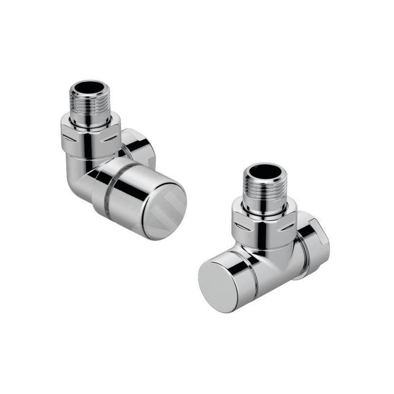 Zehnder Accessoires - Vanne d'angle gauche Set I et raccord d'angle pour retour 1/2, acier inoxydable 838990 Zehnder Accessoires - Vanne d'angle gauche Set I et raccord d'angle pour retour 1/2, acier inoxydable 838990
