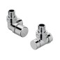 Zehnder Accessoires - Vanne d'angle gauche Set I et raccord d'angle pour retour 1/2, acier inoxydable 838990 Zehnder Accessoires - Vanne d'angle gauche Set I et raccord d'angle pour retour 1/2, acier inoxydable 838990