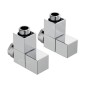 Zehnder Accessoires - Vanne d'angle SET W et raccord pour retour 1/2, avec poignée carrée, chromée 839198 Zehnder Accessoires - Vanne d'angle SET W et raccord pour retour 1/2, avec poignée carrée, chromée 839198
