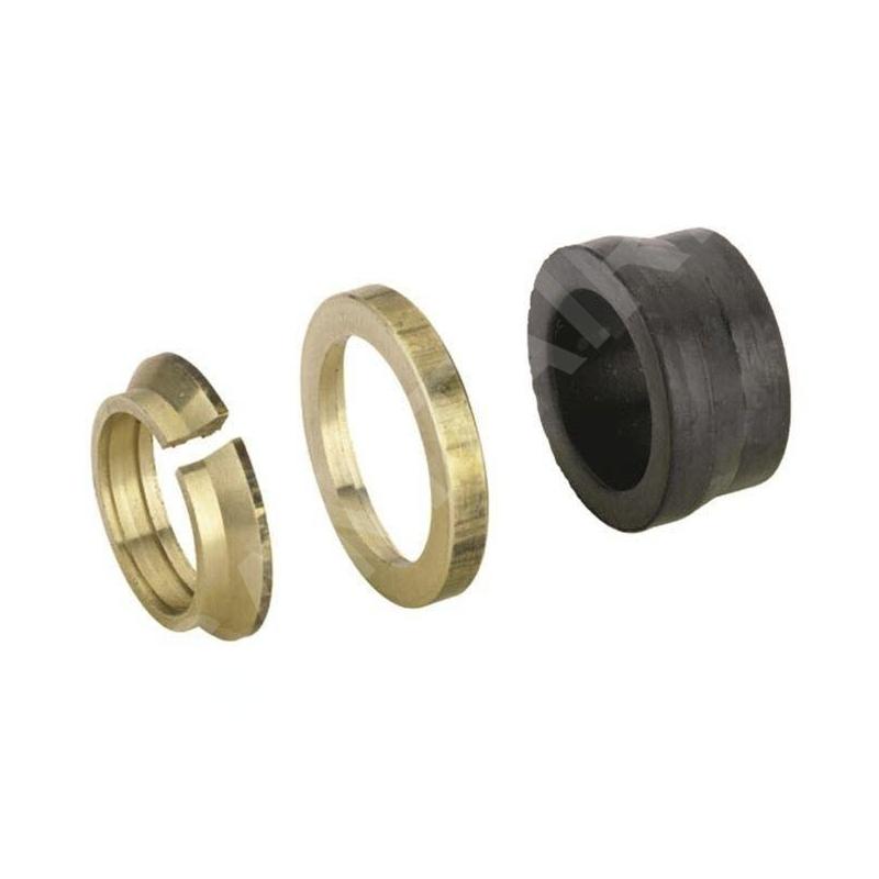 Zehnder Accessoires - Raccord à collier pour tuyaux en cuivre, 2 pièces, diamètre 15 mm, laiton 842110