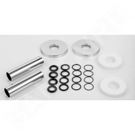 Zehnder Accessoires - Jeu de capuchons pour recouvrir le raccord au radiateur, acier inoxydable 853650