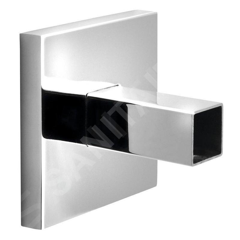 Sapho Accessoires - Adaptateur carré pour connexion direct de câble au mur, inox ER140