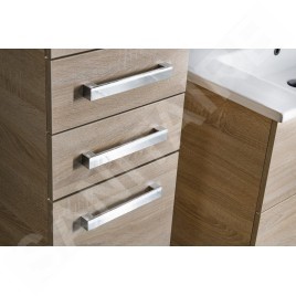 Aqualine Vega - Armoire haute, 350x1840x310 mm, chêne platine VG985