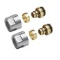 Sapho Accessoires - Raccord de serrage 1/2 pour Alupex 16 mm, chrome CP6120