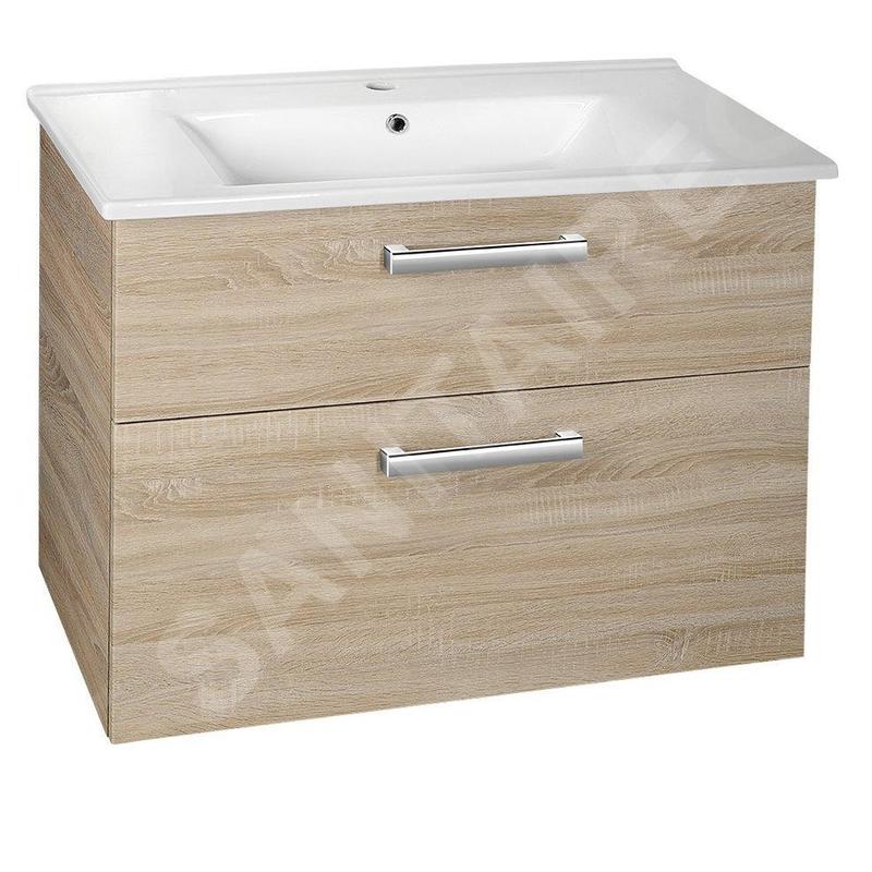 Aqualine Vega - Meuble lavabo 820x676x436 mm, chêne platine VG883 Aqualine Vega - Meuble lavabo 820x676x436 mm, chêne platine VG883