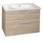 Aqualine Vega - Meuble lavabo 820x676x436 mm, chêne platine VG883 Aqualine Vega - Meuble lavabo 820x676x436 mm, chêne platine VG883