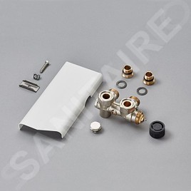 Zehnder Accessoires - Raccord de connexion Yucca, avec capuchon long, blanc 976031