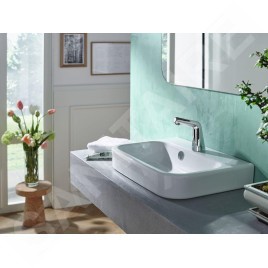 Hansa Designo - Mitigeur de lavabo électronique, Bluetooth, chrome 51792201