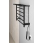 Sapho Chauffage - Séchoir électrique de serviettes Elzor 500x470 mm, 60 W, noir mat EB510