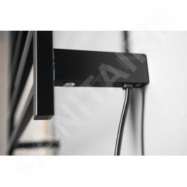 Sapho Chauffage - Séchoir électrique de serviettes Elzor 500x470 mm, 60 W, noir mat EB510