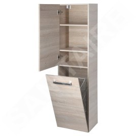 Aqualine Vega - Armoire haute, 400x1500x310 mm, chêne platine VG960
