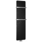Sapho Chauffage - Corps de chauffe Tabella,  370x1590 mm, 550 W, noir mat MI1539