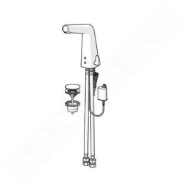 Hansa Designo - Mitigeur de lavabo électronique, Bluetooth, chrome 51792201
