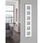 Sapho Block - Sèche-serviettes, 280x1330 mm, 353 W, blanc mat IR183