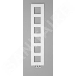 Sapho Block - Sèche-serviettes, 280x1330 mm, 353 W, blanc mat IR183