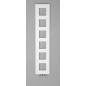Sapho Block - Sèche-serviettes, 280x1330 mm, 353 W, blanc mat IR183