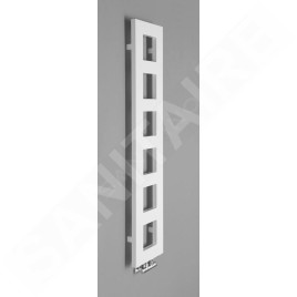 Sapho Block - Sèche-serviettes, 280x1330 mm, 353 W, blanc mat IR183