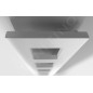 Sapho Block - Sèche-serviettes, 280x1330 mm, 353 W, blanc mat IR183