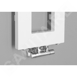 Sapho Block - Sèche-serviettes, 280x1330 mm, 353 W, blanc mat IR183