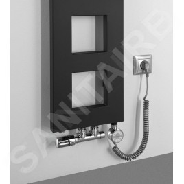 Sapho Block - Sèche-serviettes, 280x1330 cm, 353 W, noir mat IR181